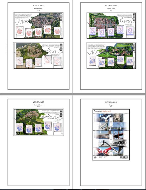 COLOR PRINTED NETHERLANDS 2011-2020 STAMP ALBUM PAGES (159 illustrated pages)