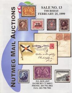 Nutmeg Stamp Sales - Worldwide Postal History, Nutmeg 13