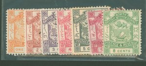 North Borneo #36-42 Used