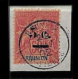 ZA0060b - REUNION - STAMP - Yvert # 53 Fine USED - ERROR: Accent-