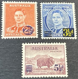 AUSTRALIA # 188-190-MINT NEVER/HINGED--COMPLETE SET--1941