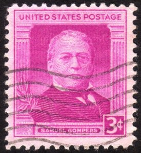 1950, US 3c, Samuel Gompers, Used, Sc 988