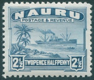 Nauru 1948 2½d dull blue SG30B unused