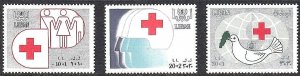 EDSROOM-12534 Lebanon B19-21 MNH 1988 Complete Red Cross CV$8.25