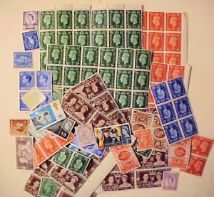 GREAT BRITAIN MINTLH X 200 SOME LARGE BLOCKS 192'S / 1960'S