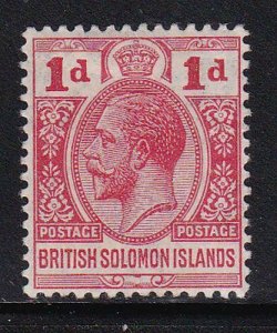 Album Treasures Solomon Islands Scott # 20 1p George V Mint Hinged