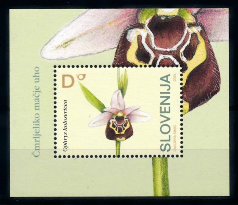 [69923] Slovenia 2004 Flora Flowers Blumen Orchids Souvenir Sheet MNH