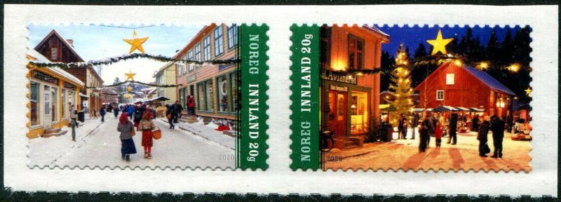 HERRICKSTAMP NEW ISSUES NORWAY Christmas 2020 Self-Adhesive Pair