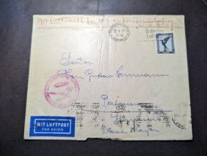 1929 Germany LZ127 Graf Zeppelin Central America Flight Cover to Palencia Belize