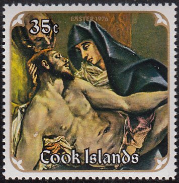 Cook Islands 1976 MH Sc #444 35c Pieta El Greco Easter