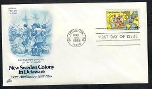 C117 New Sweden Unaddressed ArtCraft FDC