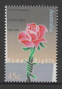 AUSTRALIA SG1831 1998 HUMAN RIGHTS MNH