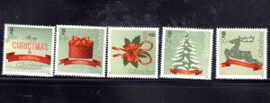 GIBRALTAR #1534-1538 2015 CHRISTMAS MINT VF NH O.G