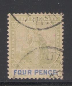 Trinidad 1902 Britannia 4d Scott # 82 Used