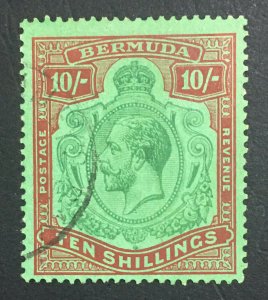 MOMEN: BERMUDA SG #92gc NICK IN SCROLL 1930 USED £1,100 LOT #61446