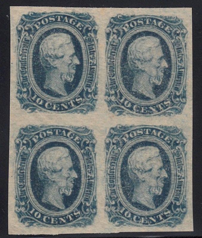 CSA 12, M, OGnh, VF/XF, Keatinge & Ball, Block of 4, SCV $190+