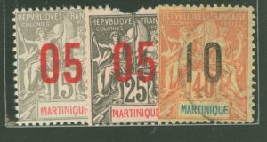 Martinique #101-103  Single