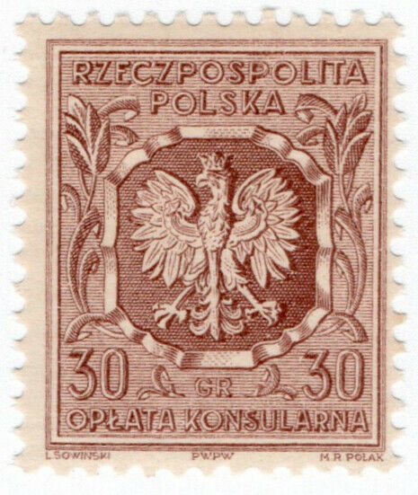 (I.B) Poland Revenue : Consular Service 30gr