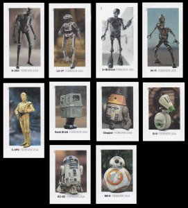 US 5573-5582 Star Wars Droids F set 10 MNH 2021