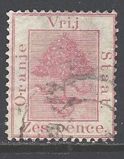 Orange River Colony Sc # 8b used (RRS)