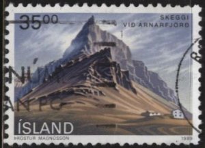 Iceland 678 (used) 35k landscapes: Mount Skeggi (1989)