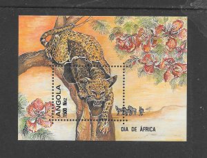 ANGOLA #876 LEOPARD S/S MNH