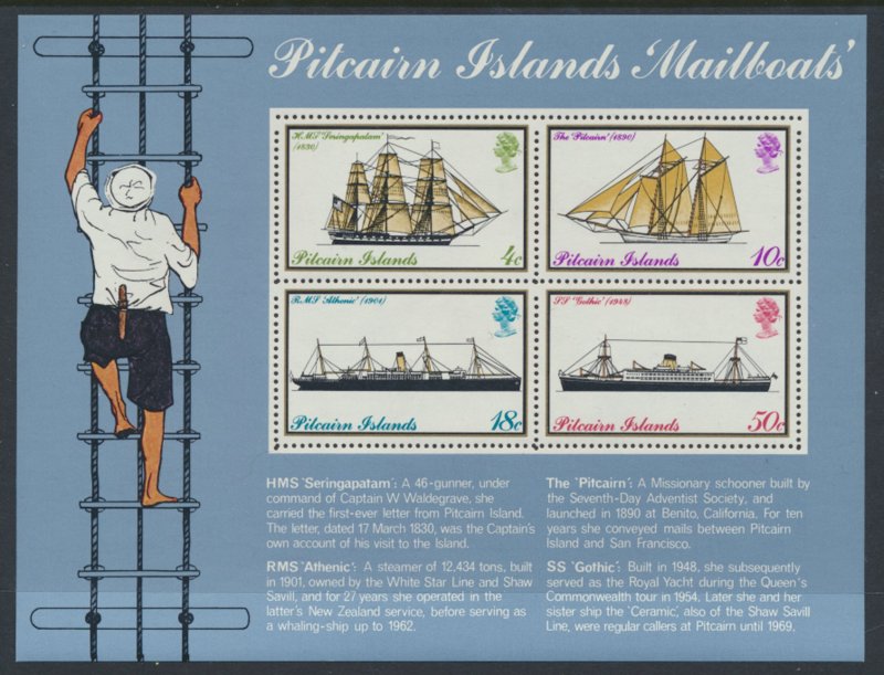 Pitcairn Islands SG MS161    SC# 150a  Ships   Mailboats   MNH  see details  