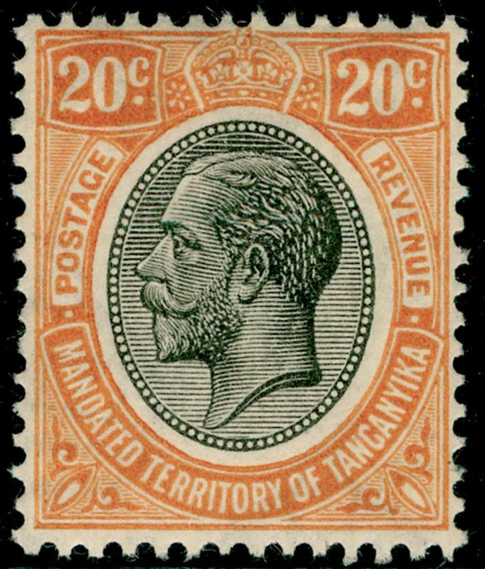 TANGANYIKA SG96, 20c orange-buff, LH MINT.