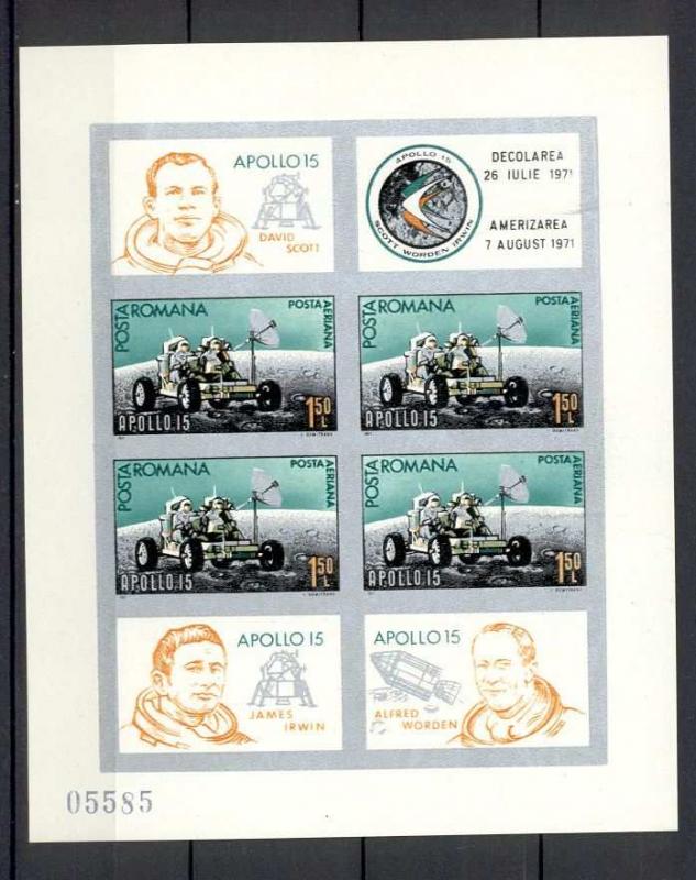 Romania - Mi. Sheet 89 (Space) - MNH - AE045