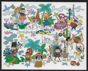 Belize #795 MNH S/Sheet - Disney - It's a Small World