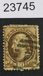 US STAMPS #209 USED LOT #23745