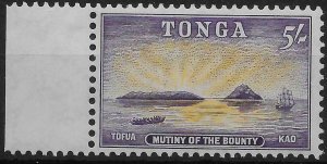 TONGA SG112 1953 5/= ORANGE-YELLOW & SLATE-LILAC MNH