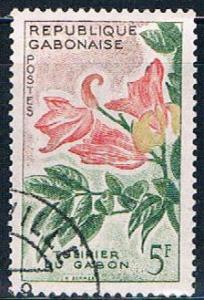 Gabon 158 Used Tulip tree ll 1961 (G0299)+