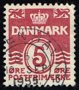 Denmark #224 Numeral; Used (0.25) (1Stars)