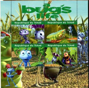 CHAD 2007 DISNEY BUGS SHEET MINT NH
