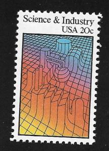 SC# 2031 -  (20c) - Science & Industry, MNH single