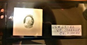 US #63-E2 VF CREAS CV $100.00