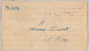 55999 - EEGYPT / WWII - POSTAL HISTORY: COVER from P.W. HELOUAN 1944-