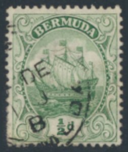 Bermuda  SG 45 SC# 41 Used  Green  see details and scans