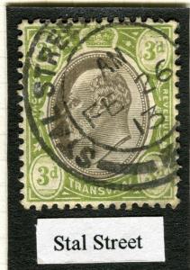 TRANSVAAL Interprovincial Period Ed VII CAPE TOWN Postmark on Stal Street