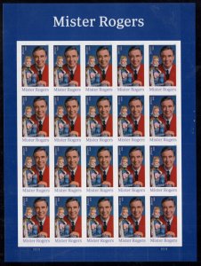 U.S. - 5275 -  Mister Rogers - Complete Sheet -  Never Hinged