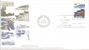 Canada 1972 FDC - Canada Post Office - Ottawa Ont - 15c - J8852