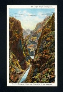 # 804 on Picture Post Card Royal Gorge Bridge, Royal Gorge, CO, DPO - 8-15-1940