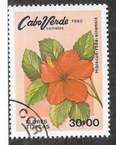 Cape Verde #421  30e Flower (U)  CV $1.50