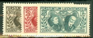 HO: Liechtenstein 82-9 MNH CV $1040; scan shows only a few