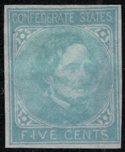 MALACK Confed # 7 XF mint, no gum, counterfeit, nice color, SELECT! k2772