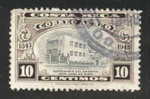 Costa Rica Scott C129 used airmail stamp 1943