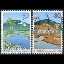 JAPAN 1998 - Scott# Z243-4 Gunma-Swamp Set of 2 Used