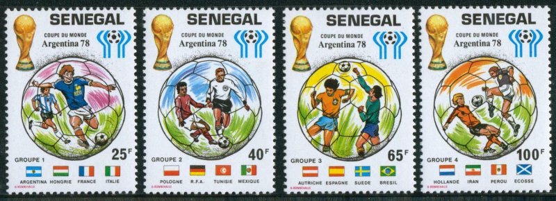 1978 Senegal 671-674 1978 FIFA World Cup in Argentina