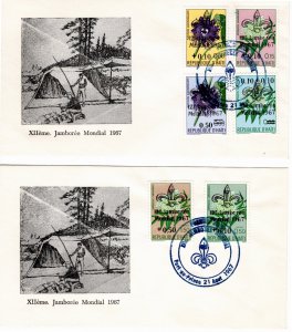 Haiti 1967 Sc 566, B38-40, CB55-6 FDC-2